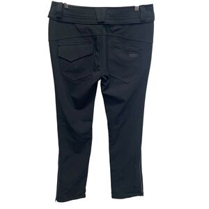 Volcom Battle Stretch Pants Womens Skinny Fit Snow Ski Zip Tech Flare black M